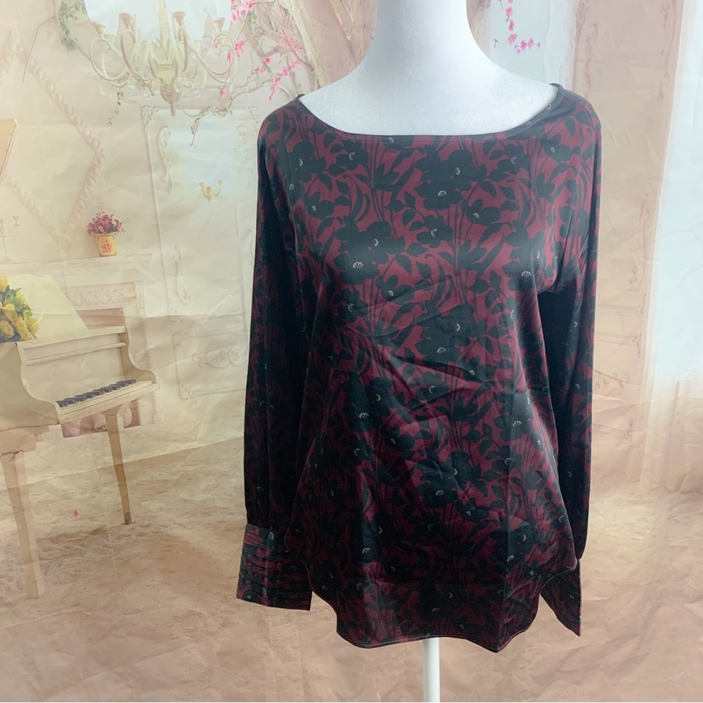 NEW Ann Taylor Silky Floral Blouse